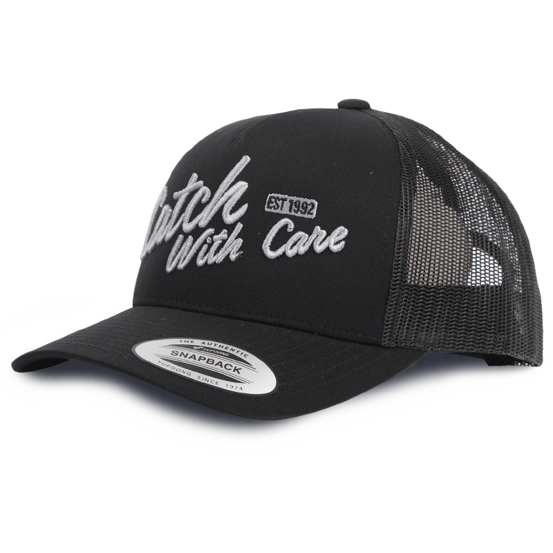 CWC Snapback Trucker Cap, Black CWC Text