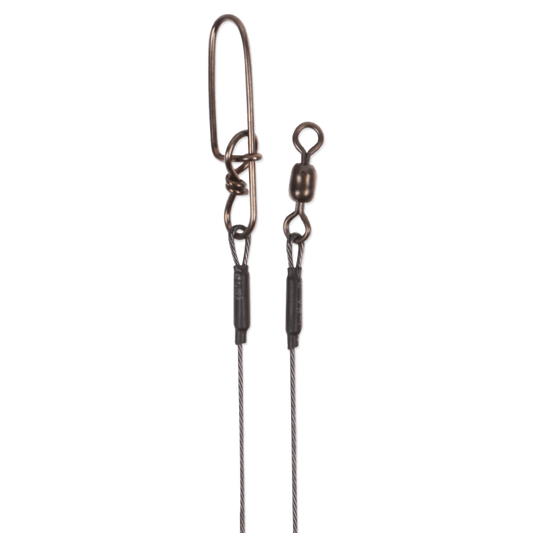 CWC TI Wire Leader, 7-strand 18" 50lb - Stay-Lok #4 - 1pcs