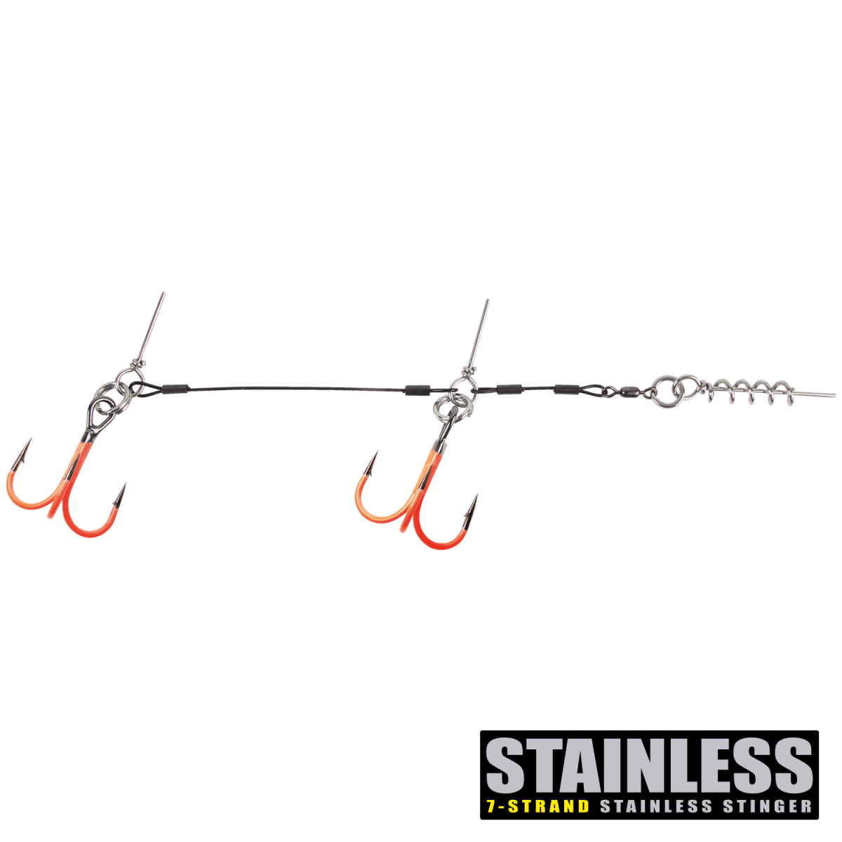 CWC PRO UV Orange Stinger, SS 100lb Giant Tandem 3/0