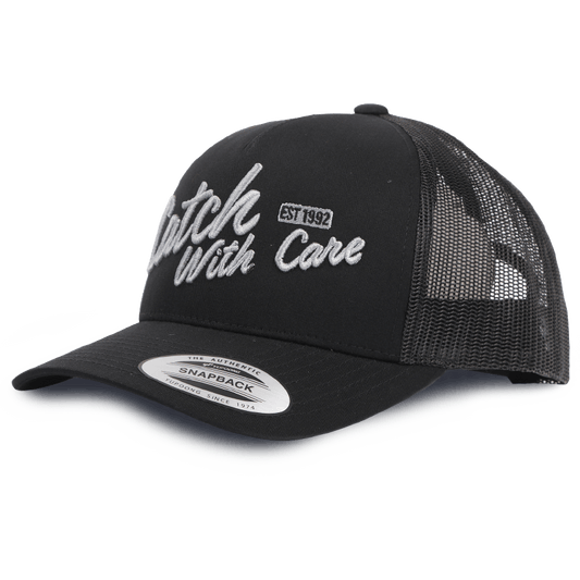 CWC Snapback Trucker Cap, Black CWC Text